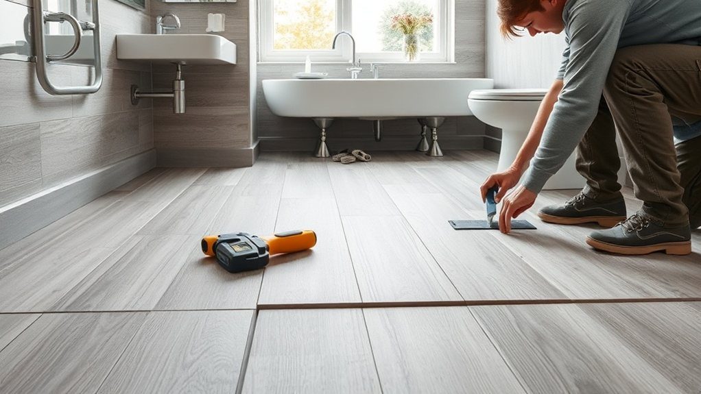 Bathroom Flooring Installation in East Finchley